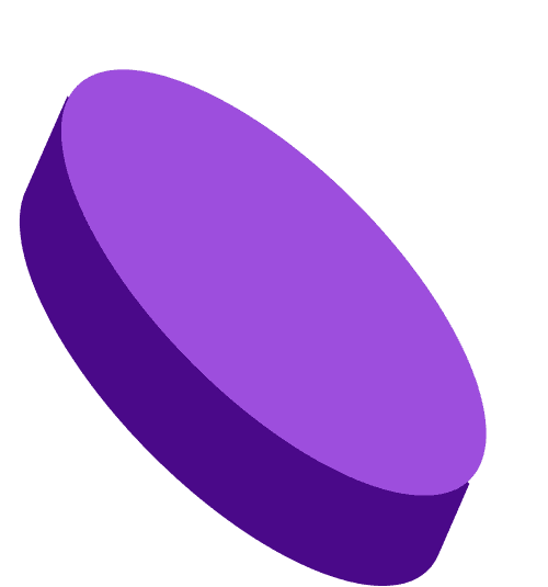 Slanted oval illustration